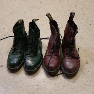 AirWair Boots, red and green ones